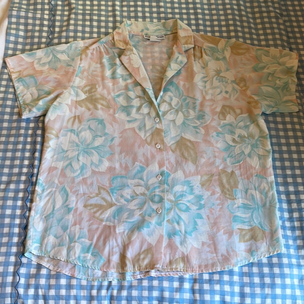 Vintage Floral Button Down